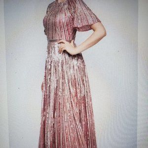 Mac Duggal Couture 4913 Sequined A-Line Dress | Full-Length Evening Gown